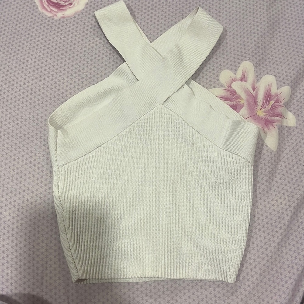 Aritzia Sculpt Knit Criss Cross Top
